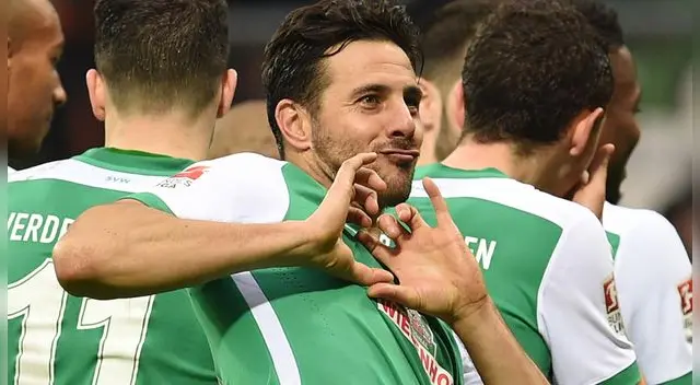 Claudio Pizarro se refirió al final de su carrera con el Werder Bremen