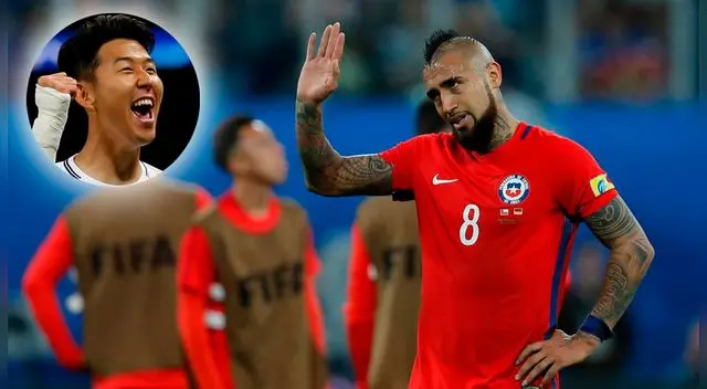 Chile vs Corea del Sur: Son Heung-Min dejó sentado a Arturo Vidal y de paso le hizo una 'huacha' a otro chileno [VIDEO]