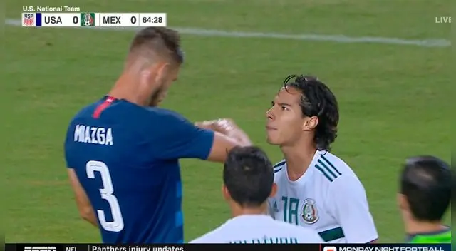 México vs. Estados Unidos: la polémica acción de Matt Miazga para burlarse del tamaño de Diego Lainez México vs. Estados Unidos: la polémica acción de Matt Miazga para burlarse del tamaño de Diego Lainez