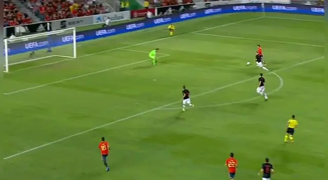 Rodrigo mete el 4-0 para la 'Roja' en la Liga de Naciones UEFA. Rodrigo mete el 4-0 para la 'Roja' en la Liga de Naciones UEFA.
