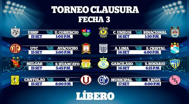 Alianza Lima vs Sporting Cristal es la novedad en la fecha 3 Alianza Lima vs Sporting Cristal es la novedad en la fecha 3