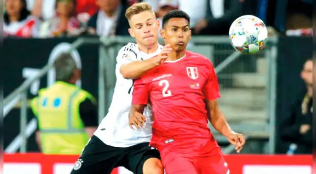 Marcos López jugó 23 minutos ante el seleccionado de Alemania.
