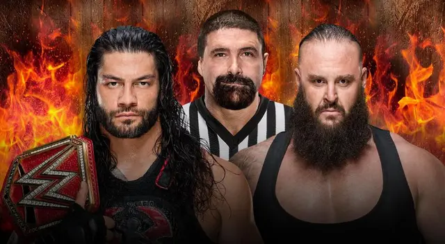 WWE. Campeón Universal Roman Reigns vs. Braun Strowman (Lucha en Celda Infernal)