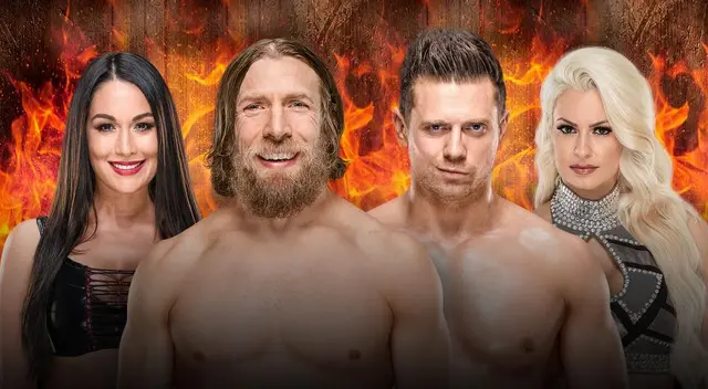 WWE. Daniel Bryan & Brie Bella vs. The Miz & Maryse