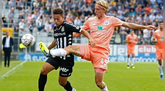 Cristian Benavente:  Sporting Charleroi empató 0-0 con el atacante peruano todo el partido en la Liga Belga | VIDEO