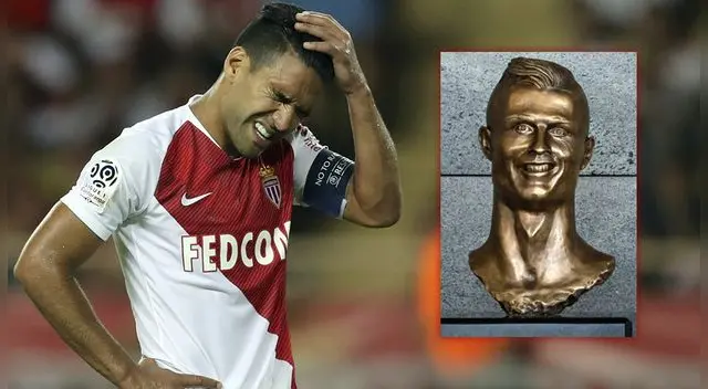 Radamel Falcao y su estatua causan polémica: ¿Es peor que la de Cristiano Ronaldo?