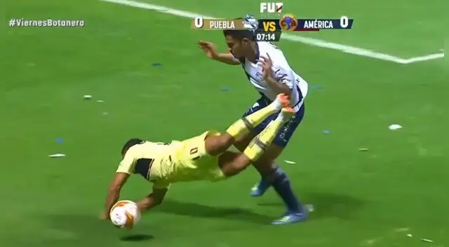 Anderson Santamaría provocó penal que derivó en gol del 1-0 del América ante Puebla