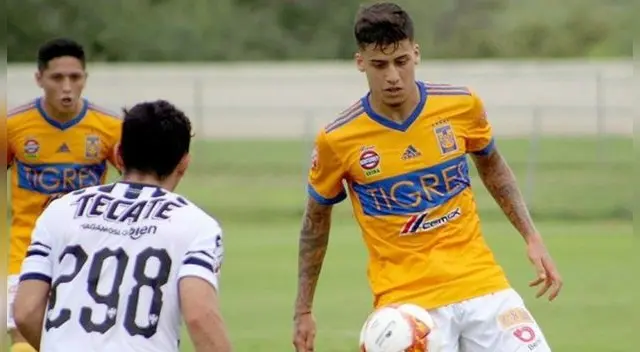 Beto da Silva, durante el partido entre la Sub-20 de Tigres y Monterrey.