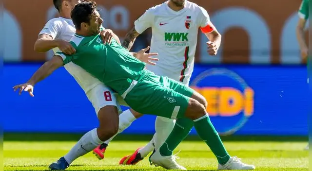 Claudio Pizarro celebró victoria de Werder Bremen y asistencia que hizo ante Augsburgo