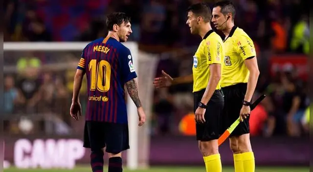 Lionel Messi deja con la mano extendida a árbitro, tras empate de Barcelona y Girona  [VIDEO] 
