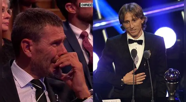 Luka Modric hizo llorar a su ídolo Boban con emotivo discurso en The Best 2018 Luka Modric hizo llorar a su ídolo Boban con emotivo discurso en The Best 2018