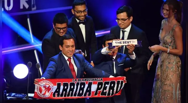 Perú se llevó el premio a la Mejor Afición del Mundo en el The Best FIFA 2018. Perú se llevó el premio a la Mejor Afición del Mundo en el The Best FIFA 2018.