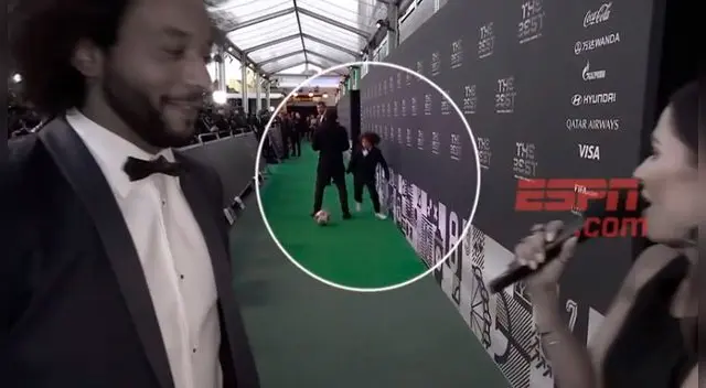FIFA The Best 2018: Hijo de Marcelo se roba las miradas por hacer 'huachas' en la gala [VIDEO]