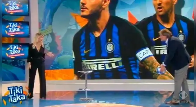 Wanda Nara recreó el gol de su marido, Mauro Icardi.
