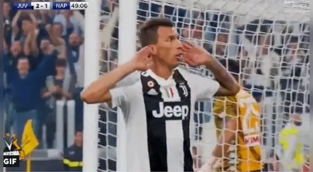 Mario Mandzukic anotó doblete en la Juventus vs. Nápoli, tras remate al palo de Cristiano Ronaldo Mario Mandzukic anotó doblete en la Juventus vs. Nápoli, tras remate al palo de Cristiano Ronaldo