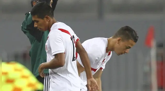 Edison Flores y Cristian Benavente, durante un amistoso de la Selección Peruana. Edison Flores y Cristian Benavente, durante un amistoso de la Selección Peruana.