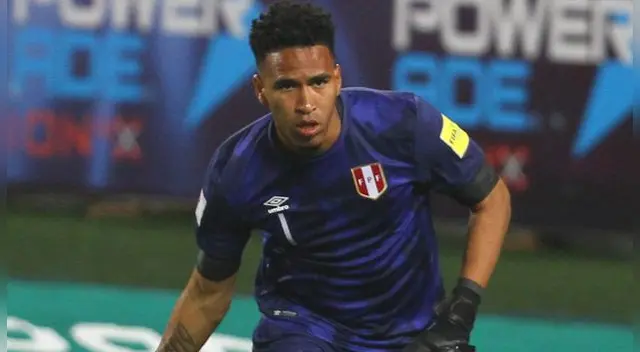 Pedro Gallese, durante un partido de la Selección Peruana. Pedro Gallese, durante un partido de la Selección Peruana.