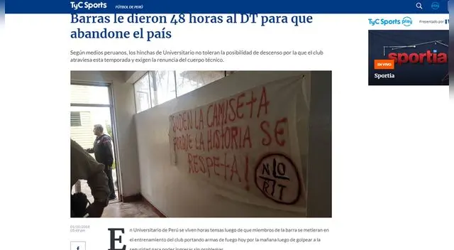 Universitario de Deportes: Prensa internacional informó sobre advertencia de hinchas a Nicolás Córdova Universitario de Deportes: Prensa internacional informó sobre advertencia de hinchas a Nicolás Córdova  Universitario de Deportes: Prensa internacional informó sobre advertencia de hinchas a Nicolás Córdova Universitario de Deportes: Prensa internacional informó sobre advertencia de hinchas a Nicolás Córdova