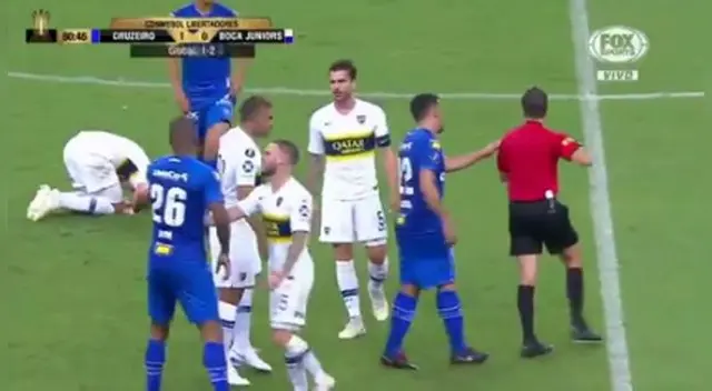 Youtube: Boca Juniors vs Cruzeiro EN VIVO: VIDEO Dedé es expulsado por una fuerte falta sobre Pavón la Copa Libertadores 2018