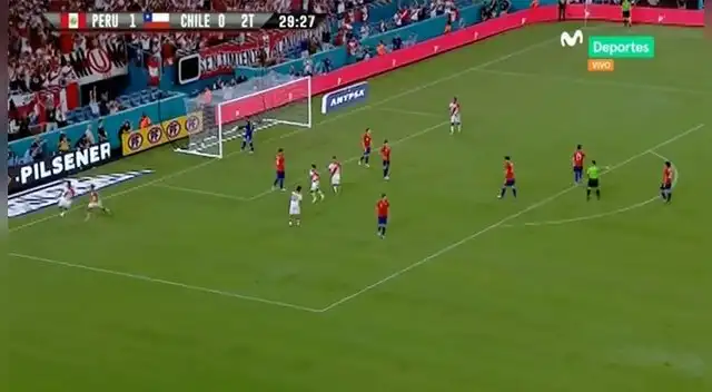 Perú vs Chile: Pedro Aquino al primer toque anotó el 2-0 en amistoso. Perú vs Chile: Pedro Aquino al primer toque anotó el 2-0 en amistoso.