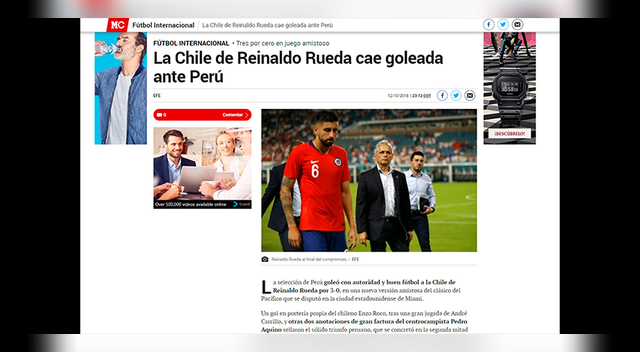 Selección Peruana: Prensa extranjera informó sobre la victoria de Perú ante Chile | Galeria