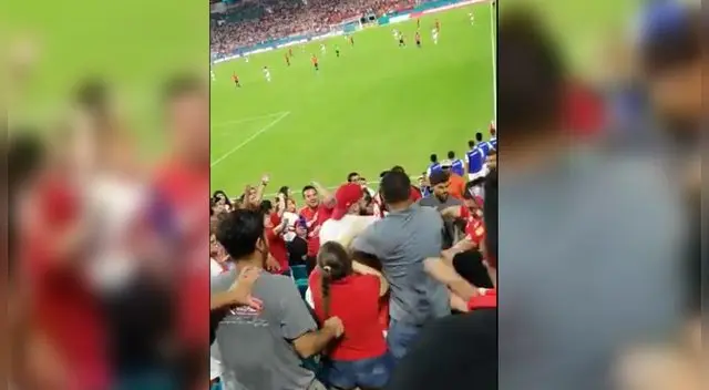 Perú vs Chile: aficionados de ambos países se pelearon en las tribunas durante el partido | Video | Amistosos Internacionales | Fecha FIFA.