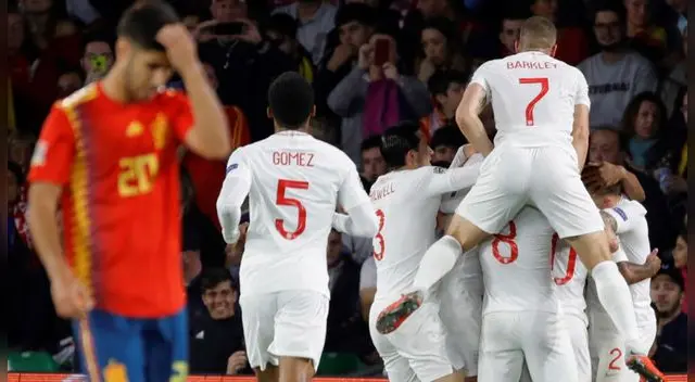 España cayó 3-1 ante Inglaterra por Grupo A4 de la UEFA Nations League