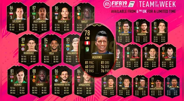 EA Sports: Pedro Aquino fue incluido en el Equipo de la Semana TOTW 5 en el FIFA 19 [FOTO]