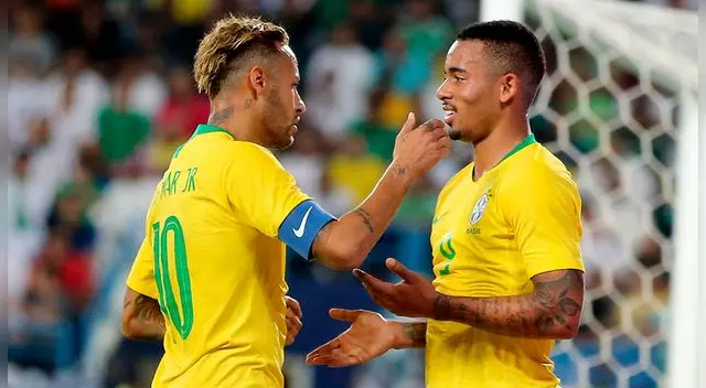 Neymar y Gabriel Jesús, figuras en la actual Brasil. Neymar y Gabriel Jesús, figuras en la actual Brasil.