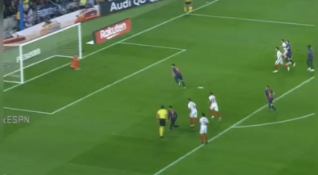 Barcelona vs. Sevilla EN VIVO ONLINE EN DIRECTO vía ESPN: Luis Suárez marca el 3-0 desde el punto penal | VIDEO