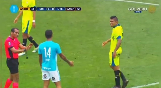 Sporting Cristal vs UTC: Christopher Olivares y Luis Cardoza casi se agarran a los golpes al término del primer tiempo | Video | Torneo Clausura 2018. Sporting Cristal vs UTC: Christopher Olivares y Luis Cardoza casi se agarran a los golpes al término del primer tiempo | Video | Torneo Clausura 2018.