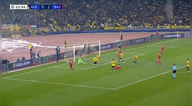 YBayern Munich vs AEK Athens: golazo de Lewandowski con tiki taka para el 2-0 en Champions League