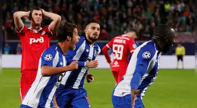 Porto venció 3-1 al Lokomotiv de Moscú, con gol de Héctor Herrera, por la Champions League