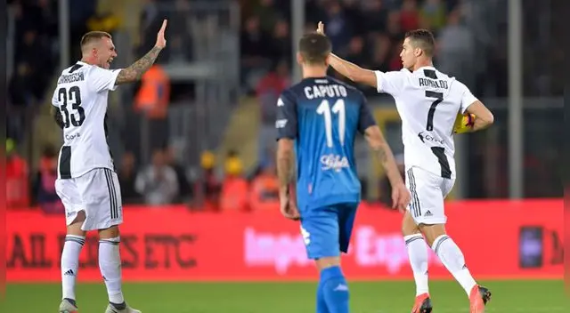 Juventus, con doblete de Cristiano Ronaldo, venció 2-1 al Empoli por la Serie A Juventus, con doblete de Cristiano Ronaldo, venció 2-1 al Empoli por la Serie A
