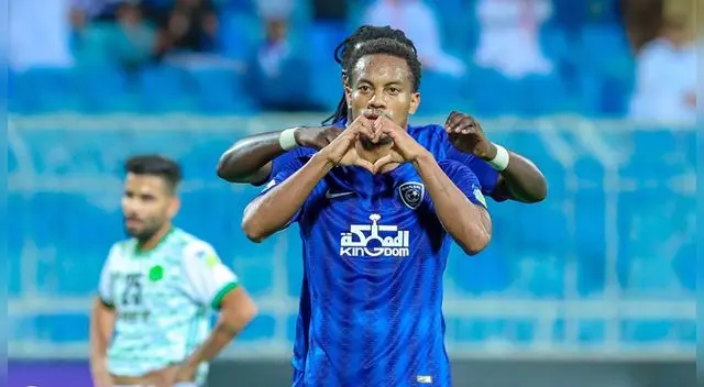 André Carrillo marcó su primer gol con Al-Hilal en la Liga de Campeones Árabe. André Carrillo marcó su primer gol con Al-Hilal en la Liga de Campeones Árabe.