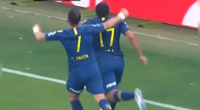 Golazo de Ábila para poner el 1-0 a favor de Boca ante Palmeiras Golazo de Ábila para poner el 1-0 a favor de Boca ante Palmeiras