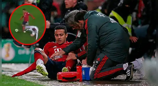 Thiago Alcántara │ Bayern Múnich: Rotura de ligamento del tobillo en Copa Alemana │ VIDEO Thiago Alcántara │ Bayern Múnich: Rotura de ligamento del tobillo en Copa Alemana │ VIDEO