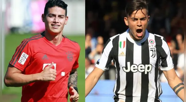 Juventus y Bayern Múnich prepararían canje entre Paulo Dybala y James Rodríguez Juventus y Bayern Múnich prepararían canje entre Paulo Dybala y James Rodríguez