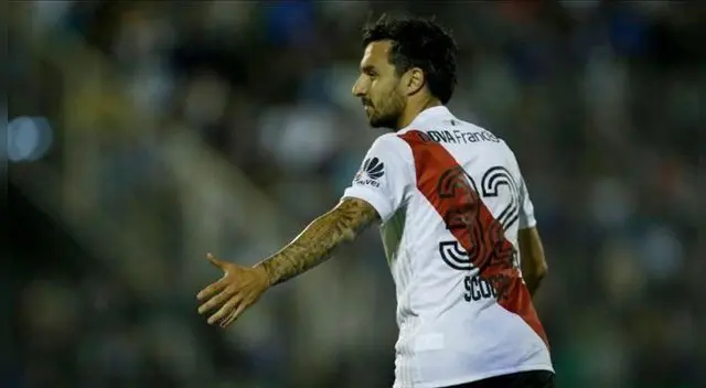 Ignacio Scocco salió lesionado y es duda para la final de la Libertadores.