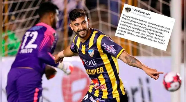 Torneo Clausura: Tulio Etchemaite se solidarizó con sus ex compañeros de Sport Rosario │ FOTOS Torneo Clausura: Tulio Etchemaite se solidarizó con sus ex compañeros de Sport Rosario │ FOTOS