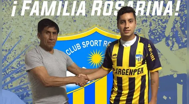 Rori Mautino, presidente de Sport Rosario, junto a Joaquín Aguirre.