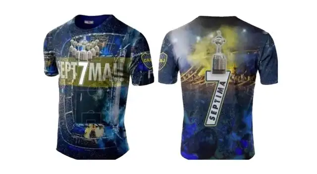 La camiseta de Boca Juniors para celebrar el título de la Copa Libertadores La camiseta de Boca Juniors para celebrar el título de la Copa Libertadores