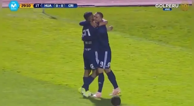 Emanuel Herrera y su gol récord para igualar a Esidio en el Sporting Cristal vs Sport Huancayo.