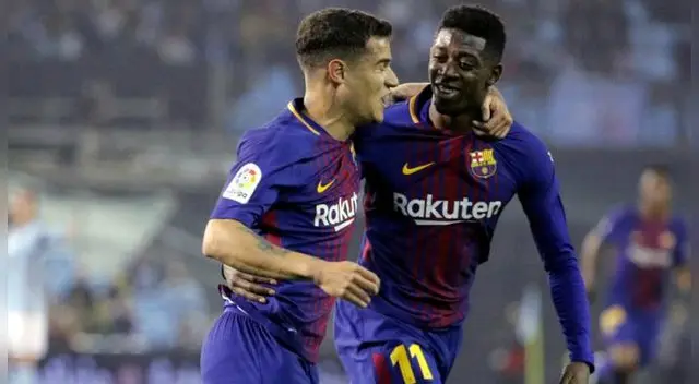 Philippe Coutinho baja de 2 a 3 tres semanas en Barcelona y Dembélé ausente en el entrenamiento.