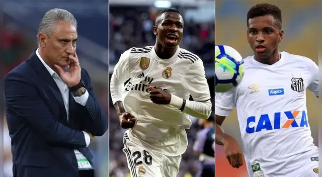 Tite habló sobre Vinicius y Rodrygo