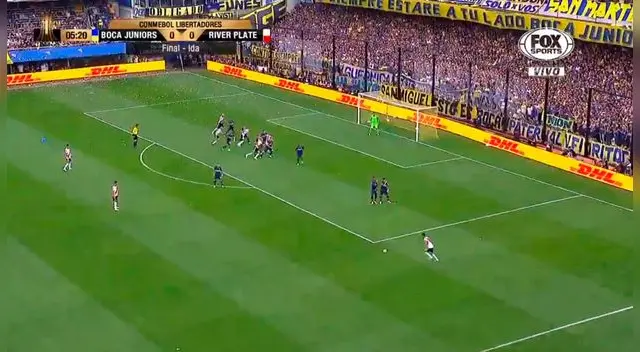 Boca Juniors vs River Plate: Pity Martínez tuvo la opción de gol al inicio del partido. Boca Juniors vs River Plate: Pity Martínez tuvo la opción de gol al inicio del partido.