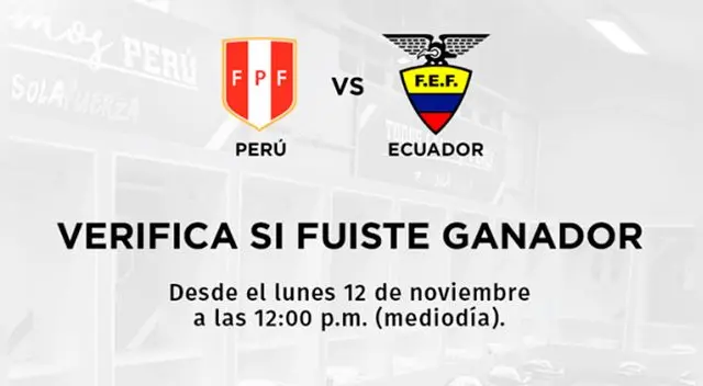 Perú vs Ecuador: Ganadores sorteo entradas Amistoso Internacional Fecha FIFA │ FOTOS Perú vs Ecuador: Ganadores sorteo entradas Amistoso Internacional Fecha FIFA │ FOTOS
