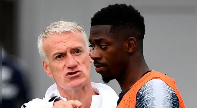Deschamps resaltó la impuntualidad de Dembélé en la selección francesa.
