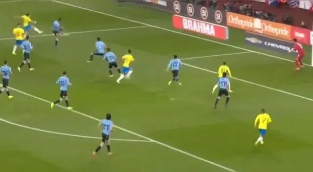 Le anularon un tanto a Neymar en el Brasil vs Uruguay Le anularon un tanto a Neymar en el Brasil vs Uruguay
