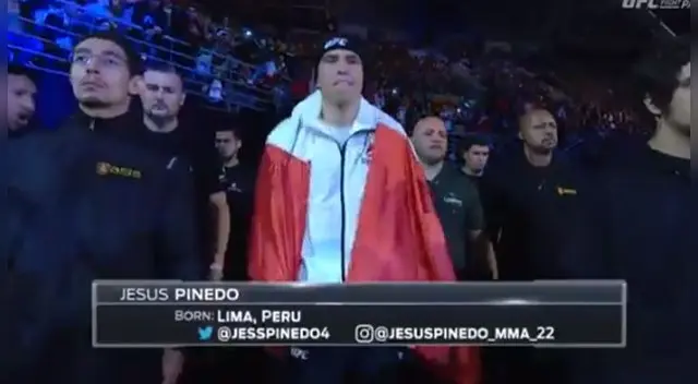 UFC Argentina EN VIVO: Jesús Pinedo hizo su ingreso con 'Contigo Perú' como música de fondo